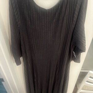 Old Navy Charcoal Ribbed Long Sleeve Dress